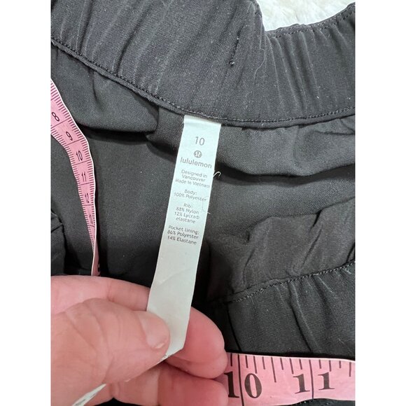 Lululemon black drawstring joggers women size 10 - Picture 6 of 7